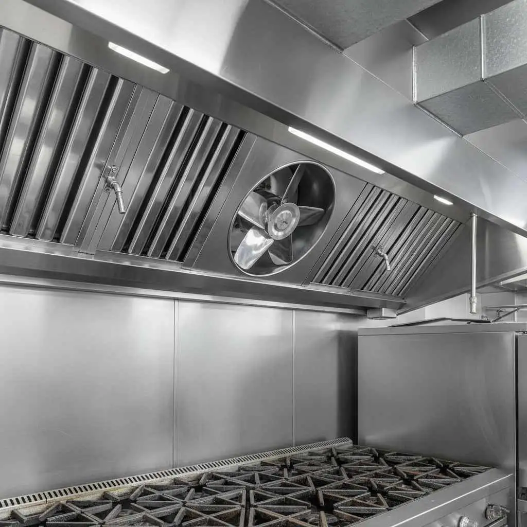 clean commercial exhaust fan after professional hood cleaning