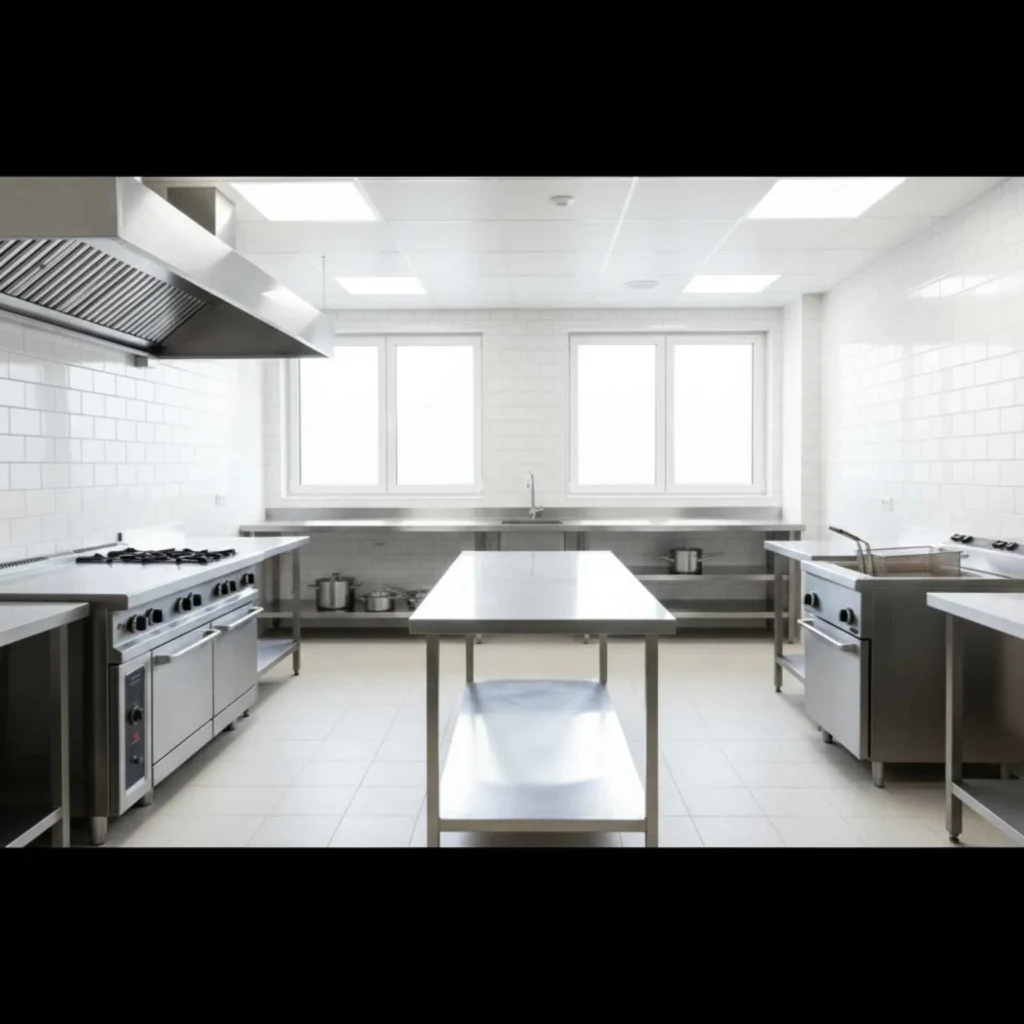  clean commercial kitchen