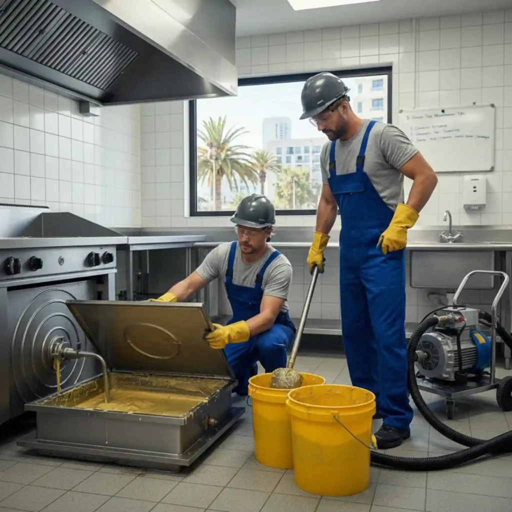 grease trap pumping process