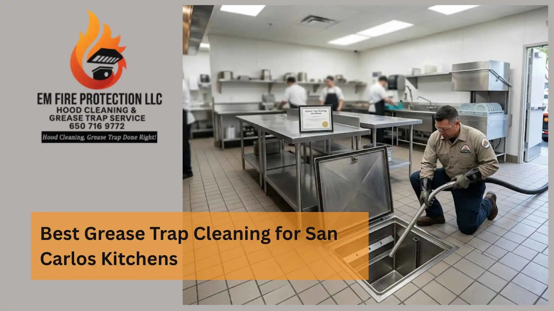 Best Grease Trap Cleaning for San Carlos Kitchens