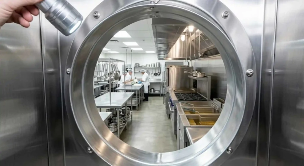clean commercial kitchen