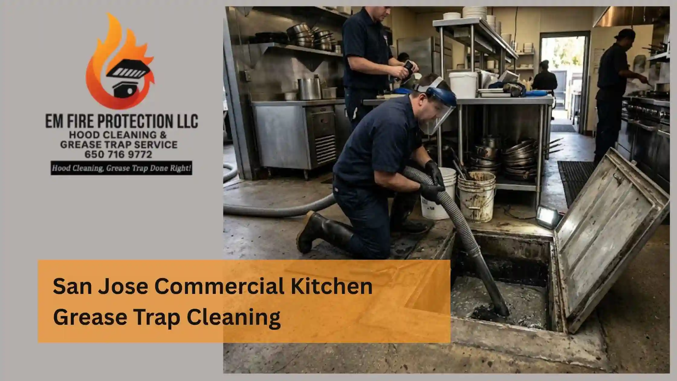 San Jose Commercial Kitchen Grease Trap Cleaning