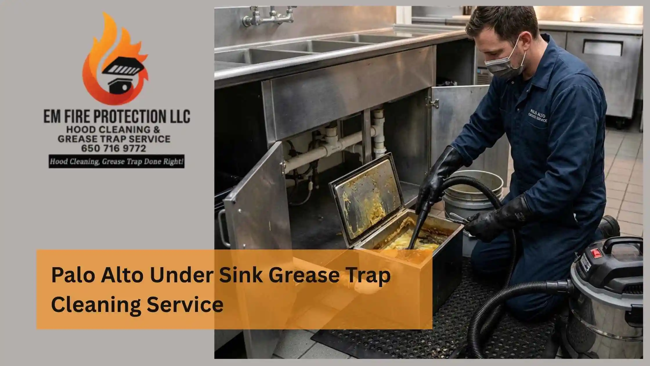 Palo Alto Under Sink Grease Trap Cleaning Service