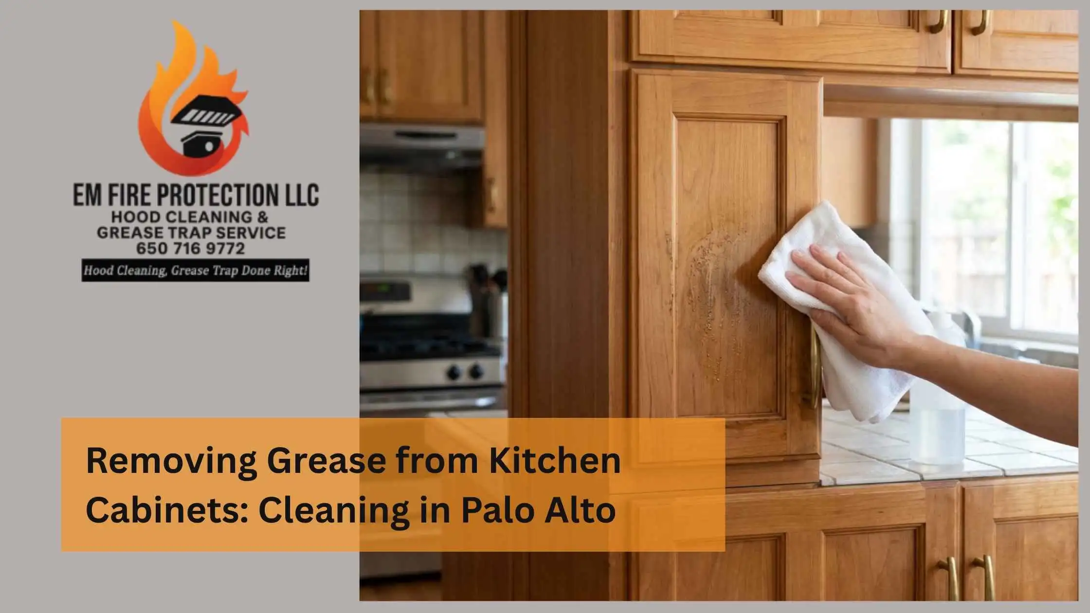 Removing Grease from Kitchen Cabinets Cleaning in Palo Alto